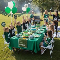 3 Pcs Football Party Table Decor Include 2 Metal Football Goal Post 1 Artific…