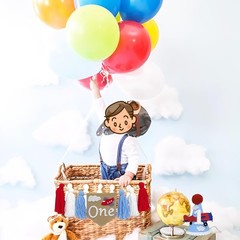 Airplane 1st Party Decorations for Boy Airplane High Chair Banner with Cone H…