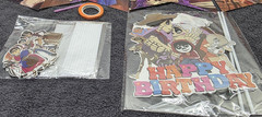 Coco Miguel Birthday Party Banner Cake Hanging Cut-Out Decorations with Swirls