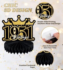 9 Pcs 75Th Birthday Decoration 75 Birthday Party Decorations for Men Women 75 Ye