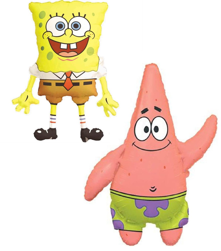 ® Pack Of 2 – Spongebob Squarepants and Patrick Star Foil Balloons – 1 x 29 I…