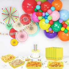 Convenient 50-Pack Paper Food Trays for Appetizers – Perfect for Birthday Fests