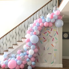 Rainbow Confetti Balloons, 12 Inch Multicolor Candyland Ice Cream Sprinkle Co…