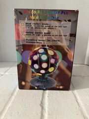 Disco Ball Light Multicolor w/ Power Cord Black Disco Theme Birthday Party