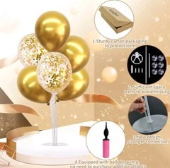 TONIFUL Birthday Decoration Balloon Centerpieces for Table ,Balloon 4 Gold