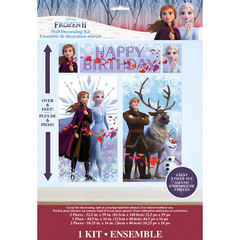 Disney Frozen 2 Wall Decoration and Photo Booth Backdrop Kit, 5 Pieces
