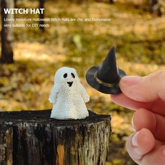 12× Mini Plastic Witch Hat Wizard Hats Props for Halloween Party Favors DIY USA
