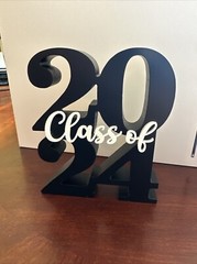 Large Lot 2024 Graduation Party Decorations-Black Gold Silver