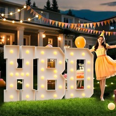4FT Marquee Letter A, Large Light Up Sign, Birthday Party, Wedding Decorations