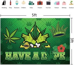 420 Decorations for Weed Party with Banner Balloons Backdrop & Hanging Swirls