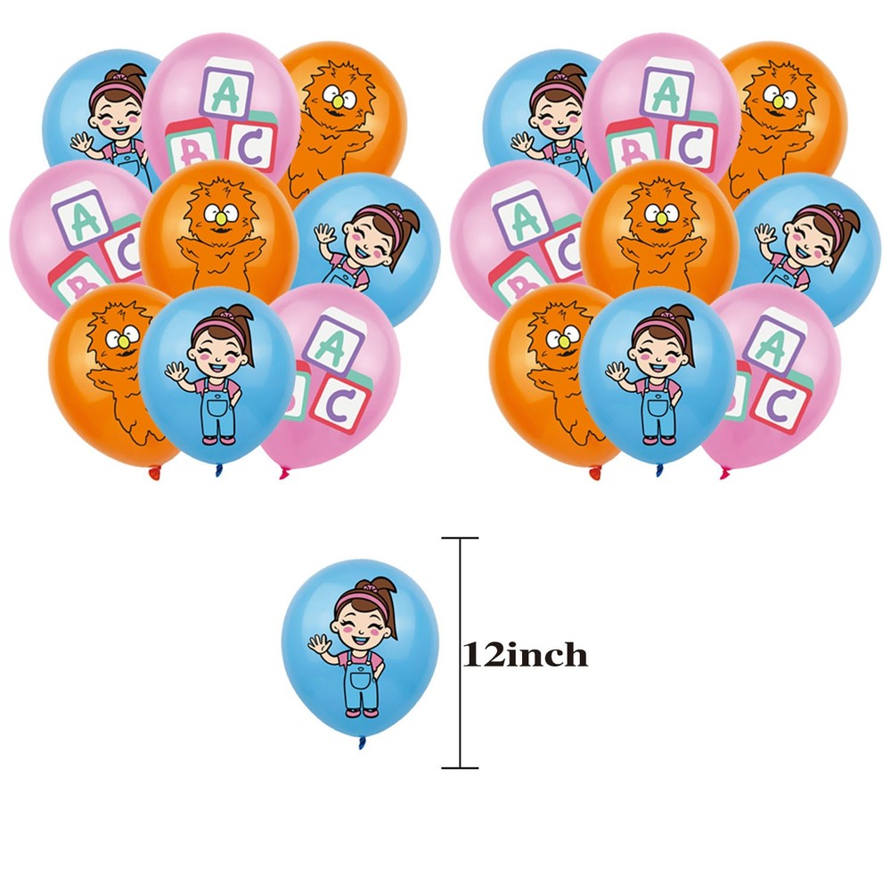 Ms Rachel Balloons Party Supplies Birthday Favors Decorations Decor Kit Latex