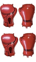 Pink 4 Piece Boxing Gloves Foil Balloons New, Party Decorations Wrestling Fight