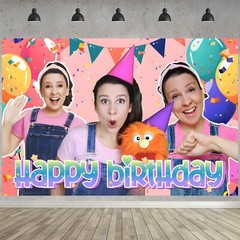 Ms Rachel Backdrop Kids Birthday Party Decoration Banner Background Vinyl 5x3ft