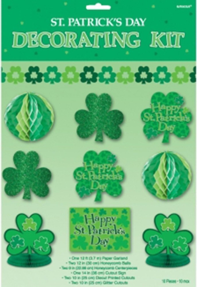 St. Patrick’s Day Decorating Kit Description 10 pieces