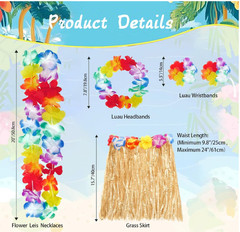 Luau Party Decorations(178Pcs), Hawaiian Party Decorations Kit