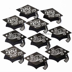 10 pc Graduation Cap Foam Decoration CENTERPIECE Girl Boy RECUERDOS CAP