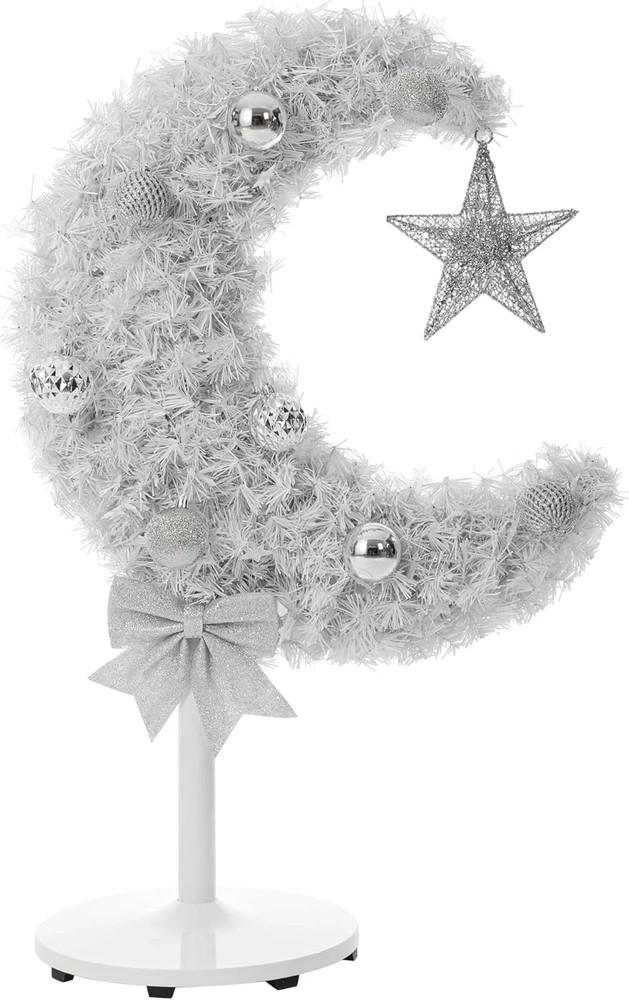 3FT 90 LED Lighted Eid Ramadan Tree Handmade Mubarak Muslim Crescent Moon Star A