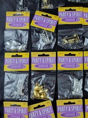 Party & Spirit Accessories Gold Silver #1 Football Charms & Helmet Confetti Lot