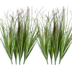 VANTREE 8PCS Artificial Plants, Shrubs Wheat Grass 18.9 inches, Green