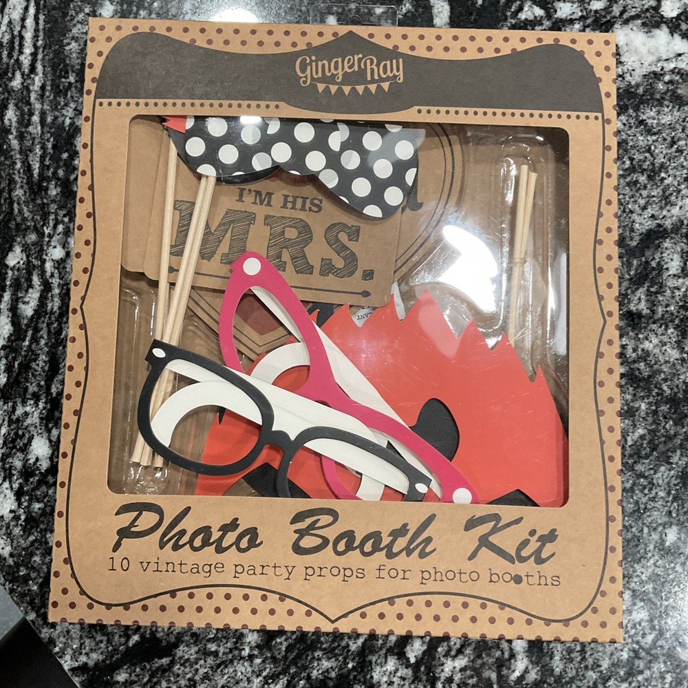 Ginger Ray Photo Booth Kit 10 Piece