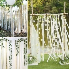 White Crepe Paper Streamers 8 Rolls 1.8×82 Ft 656ft Party Craft Decoration