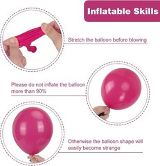 129pcs Premium Latex Different Sizes 18,12,10,5 Inches Balloons for Garland Arch