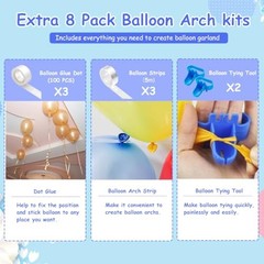 Electric Balloon Pump 600W Inflator with Balloon Arch Kit Party Decor Tool Rose