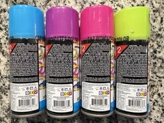 Crazy Silly String 4 Pack Assorted Green Pink Purple Blue NEW