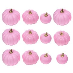 12 Pcs Pumpkin Decor Artificial Pumpkins for Decorating Faux Carvable