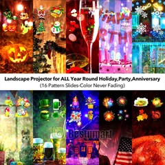 Christmas Light LED Snowflake Holiday Projector Laser Lamp Xmas Party Decoration