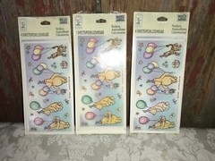 Party express 12 sheets Disney hallmark Pooh birthday stickers vintage?…….g