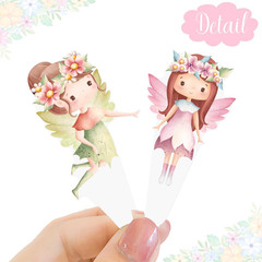 Fairy Cupcake Toppers 48Pcs Fairy First Birthday Party Decorations Fairy Garden