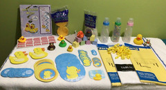 Over 376 Piece Rubber Ducky Baby Shower Kit – Games, Menu, Photos & Phone Assist