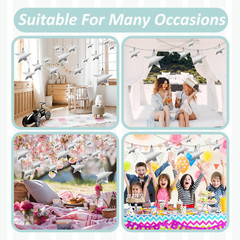 24 Pcs Silver Cardboard Stars Hanging Stars Cutouts for Party Decoration 4 Sizes