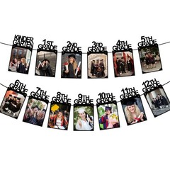 Graduation Decorations 2026 – Congrats Grad Photo Banner | K-12th Picture Banner