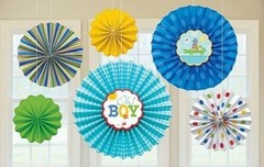 Baby Shower Boy Alligator Turtle Turtles Gingham Polka Dots Hanging Decor