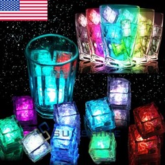 Cubos De Hielo Impermeables Con Luz Led Para Bebidas Que Cambian De Color Bulks
