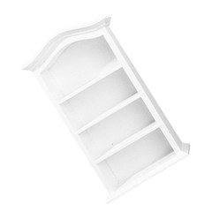 Miniature House Accessories Dollhouse Furniture Decoration Bookshelf Bookcase