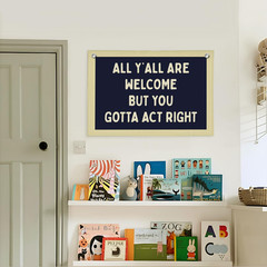 Vintage Classroom Wall Decor Flags for Room All Y All Are Welcome But You Gotta