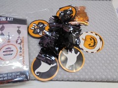 Halloween Ghost Pumpkin Cat Striped Halloween Party Room Decorating Kit OPEN