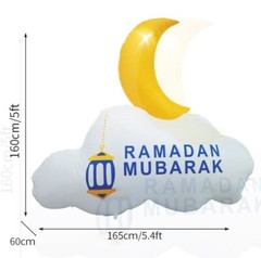 Ramadan Mubarak & Eid Mubarak Muslim Holiday Inflatable Outdoor Decor