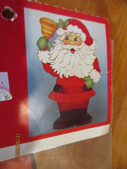 1990 Santa Stand Up Decoration Paper Fantasies Completely Assembled NIP