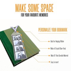 | 2.5×7 Clear Bookmark Sleeves (50 Count) | Plastic Bookmark Sleeves for Phot…