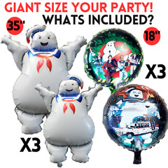 6 ghostbusters foil balloon party happy birthday supplies decoration halloween