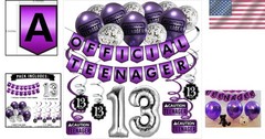 Complete 13th Birthday Party Pack – Silver Balloons & Hilarious Decorations