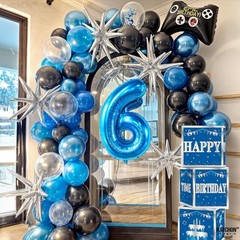KatchOn, Giant Blue Number 6 Balloon – 40 Inch | 6th Birthday Decorations for
