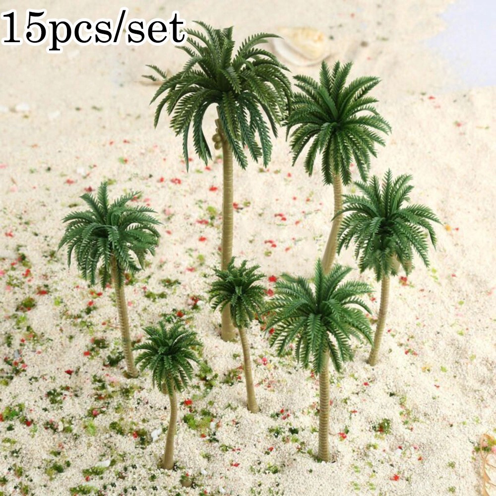 New Useful Model Trees Coconut Palm Railroad Diorama 16cm/13cm/11cm/8cm/7cm