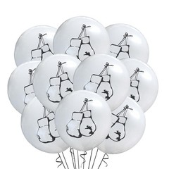 Boxing Gloves Latex Balloons 12 Count, Party Decorations Event Supply, 12 Inc…