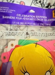 Vintage Looney Tunes Birthday Banner Celebration Party Hallmark Decoration