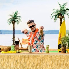 2Pcs Luau Grass Table Skirt 108x30in Hawaiian Party Decor